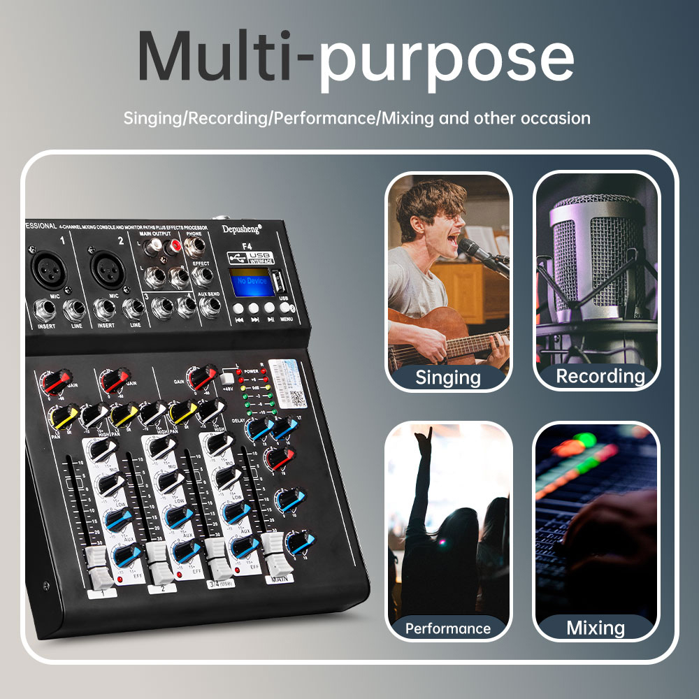 Mixer Audio DJ a 4 canali deus - Audio Music Dj recensione e prezzo
