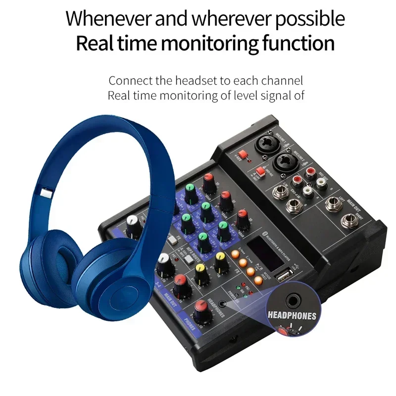 Mixer audio USB a 4 canali con - Audio Music Dj recensione e prezzo