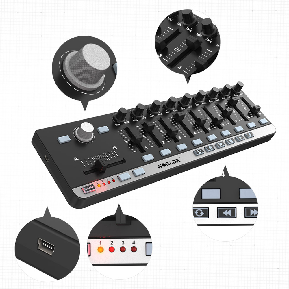 Worlde MIDI Controller EasyCon - Midi Controller Pad recensione e prezzo
